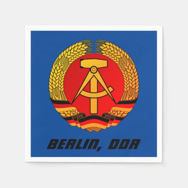 Servilleta De Papel Berlín, DDR - República Democrática Alemana (Anverso)