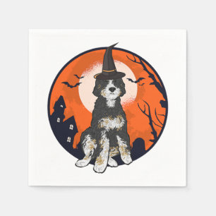 Servilleta De Papel Bernedoodle Dog Halloween T-Shirt