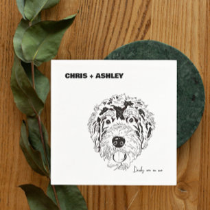 Servilleta De Papel Bernedoodle Mascota perro Cocktail Napkin para bod