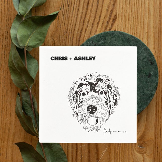 Servilleta De Papel Bernedoodle Mascota perro Cocktail Napkin para bod (Subido por el creador)