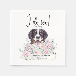 Servilleta De Papel Bernese Mountain Dog Boda Cocktail Napkins