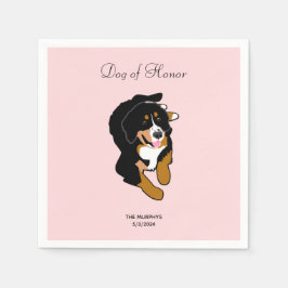 Servilleta De Papel Bernese Mountain Dog Boda Cocktail Napkins