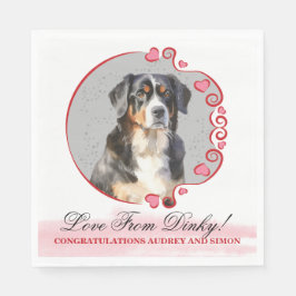 Servilleta De Papel Bernese Mountain Dog Boda Napkins