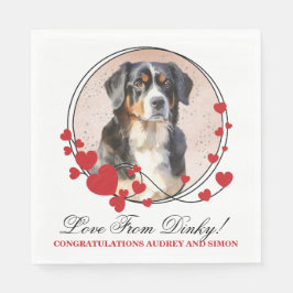 Servilleta De Papel Bernese Mountain Dog Boda Napkins
