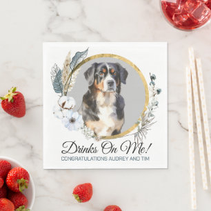 Servilleta De Papel Bernese Mountain Dog Boda Napkins