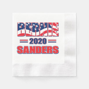 Servilleta De Papel Bernie Sanders para presidente en 2020