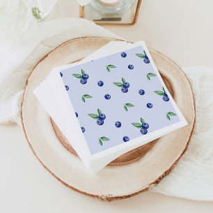 Servilleta De Papel Berry azul acuoso