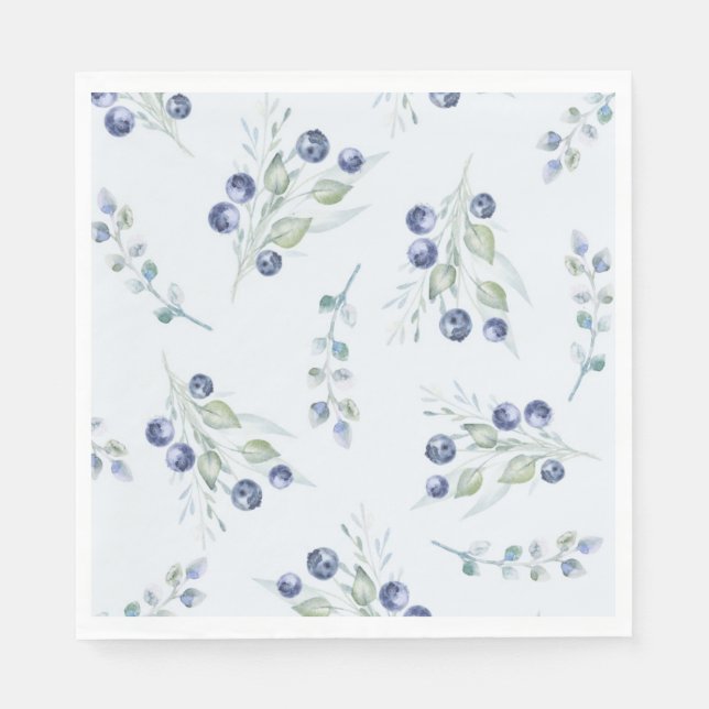 Servilleta De Papel Berry Baby Shower Paper Napkin (Anverso)