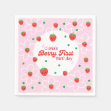 Berry First Birday Napkins
