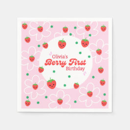 Servilleta De Papel Berry First Birday Napkins