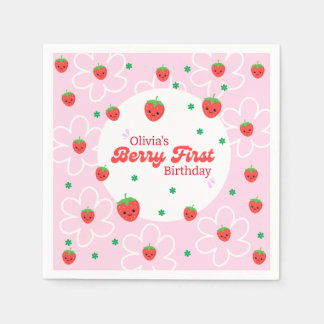 Servilleta De Papel Berry First Birday Napkins