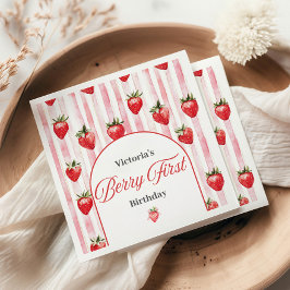 Servilleta De Papel Berry First Birday Napkins