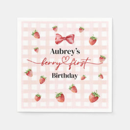Servilleta De Papel Berry First Birday Paper Napkin