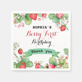 Servilleta De Papel Berry Lovely First Birday