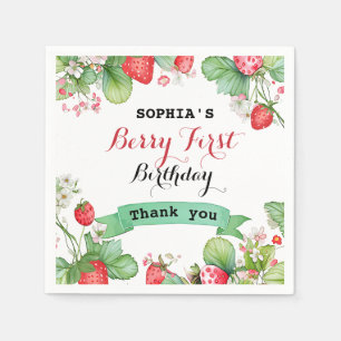 Servilleta De Papel Berry Lovely First Birday
