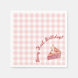 Servilleta De Papel Berry Primer cumpleaños Picnic Temático Napkin
