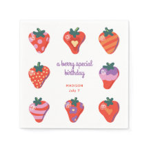 Berry Special Strawberry Birday - White