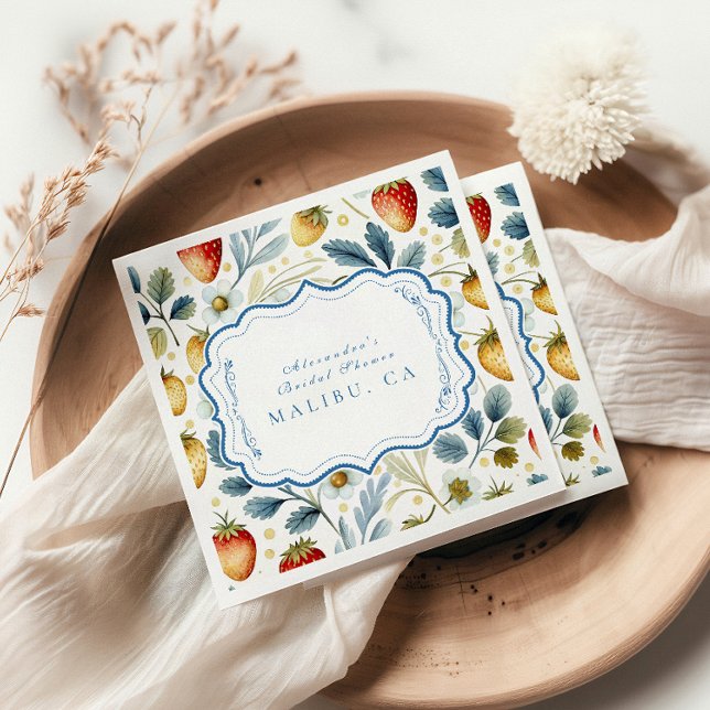 Servilleta De Papel Berry suave Rubor Bridal Shower (Subido por el creador)