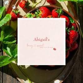 Servilleta De Papel Berry Sweet Baby on the Way Baby Shower