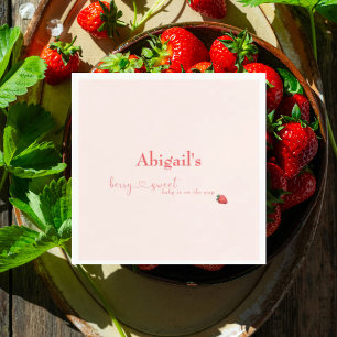 Servilleta De Papel Berry Sweet Baby on the Way Baby Shower