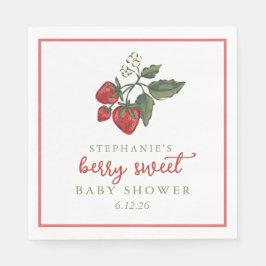 Servilleta De Papel Berry Sweet Baby Shower Napkin