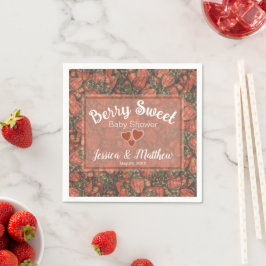 Servilleta De Papel Berry Sweet Baby Shower Napkins - Fresas