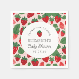 Servilleta De Papel Berry Sweet Baby Shower Picnic