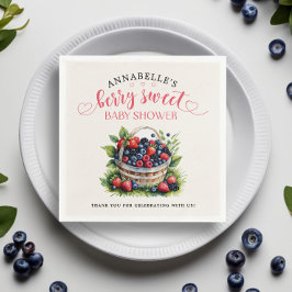 Servilleta De Papel Berry Sweet Baby Shower Wild Berries
