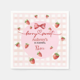 Servilleta De Papel Berry Sweet Birthday Paper Napkin