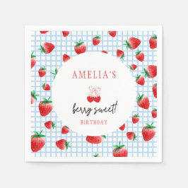 Servilleta De Papel Berry Sweet First Birthday