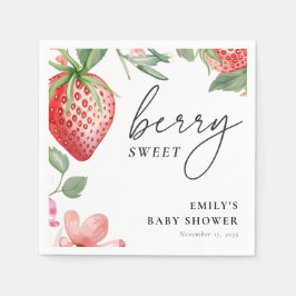 Servilleta De Papel Berry Sweet Floral Baby Shower