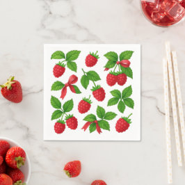 Servilleta De Papel Berry Sweet Raspberry Kids Birthday Fiesta Napkin