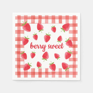 Servilleta De Papel Berry Sweet Strawberry Fiesta Napkin