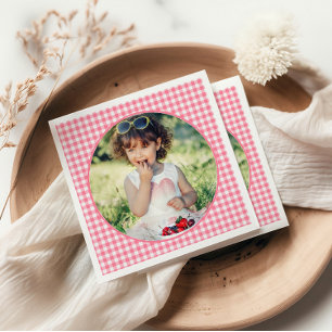 Servilleta De Papel Berry Sweet Strawberry Primer Fiesta de cumpleaños