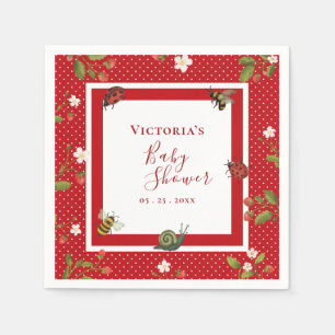 Servilleta De Papel Berry Sweet Strawberry Watercolor Baby