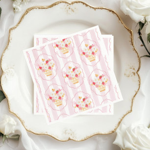 Servilleta De Papel Berry Sweet Strawberry Whimsical Baby Ducha
