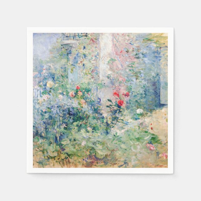 Servilleta De Papel Berthe Morisot - El jardín de Bougival (Anverso)