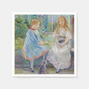 Servilleta De Papel Berthe Morisot - Jóvenes muchachas en la ventana