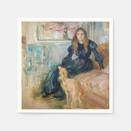 Servilleta De Papel Berthe Morisot - Julie y su Greyhound Laerte