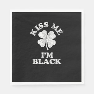 Servilleta De Papel Bésame soy camiseta negra