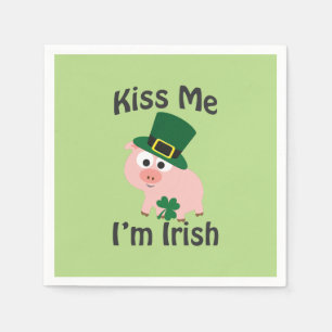 Servilleta De Papel Bésame soy cerdo irlandés