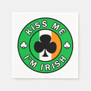 Servilleta De Papel Bésame soy irlandés