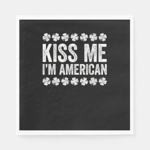Servilleta De Papel Bésame, soy una camiseta americana St Patrick's Da