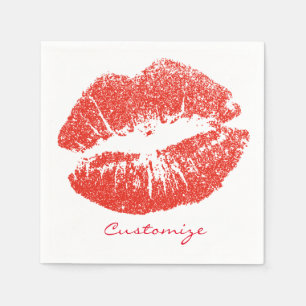 Servilleta De Papel Besando los labios rojos Thunder_Cove
