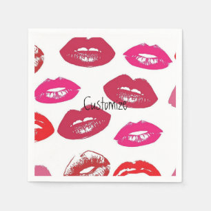 Servilleta De Papel Besando los labios rojos Thunder_Cove