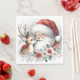 Servilleta De Papel Beso de renos de Santa María