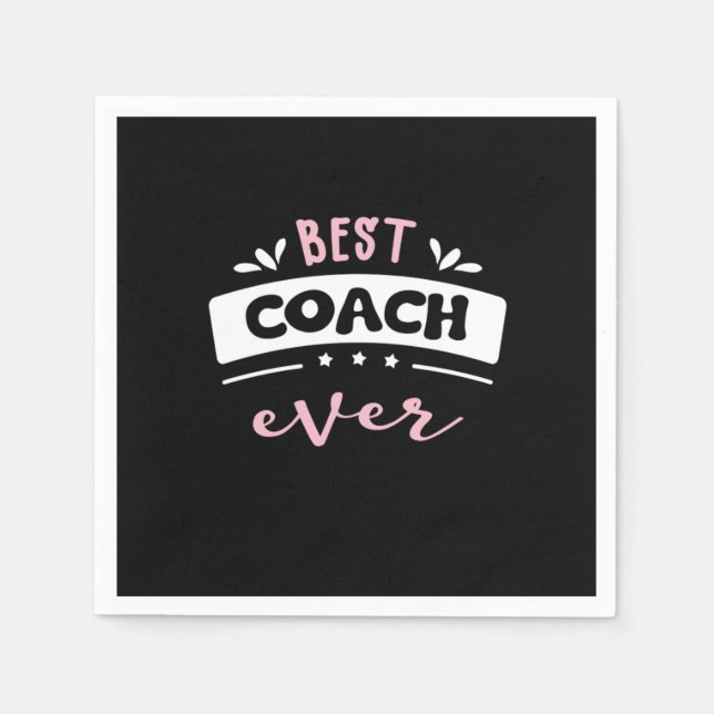 Servilleta De Papel Best Coach Ever Gift Idea (Anverso)