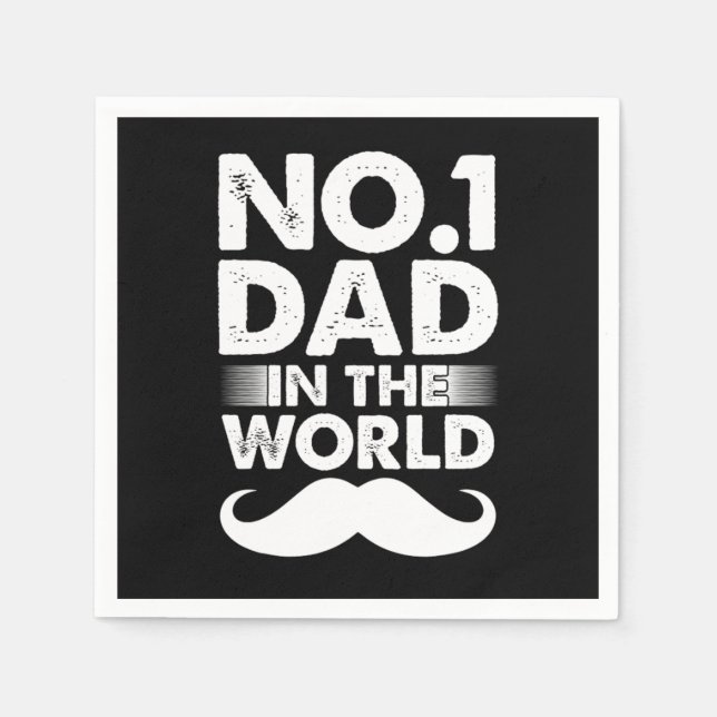Servilleta De Papel Best Dad Papa Father Daddy Daddies Fathers Day Gif (Anverso)