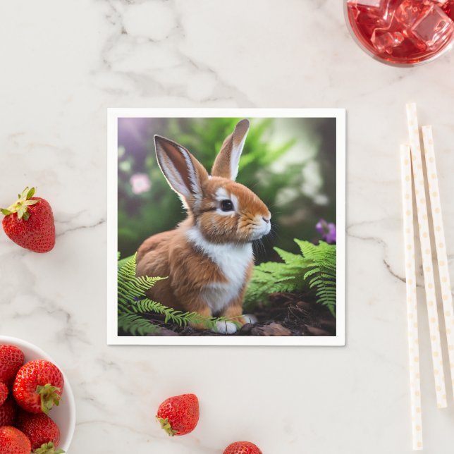 Servilleta De Papel "Betsy the Bunny: un dulce deslumbramiento marrón  (In situ)