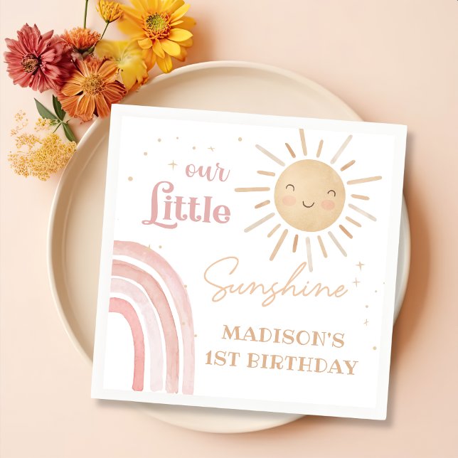 Servilleta De Papel Bho Rainbow Sunshine Birday Party Napkins (Subido por el creador)